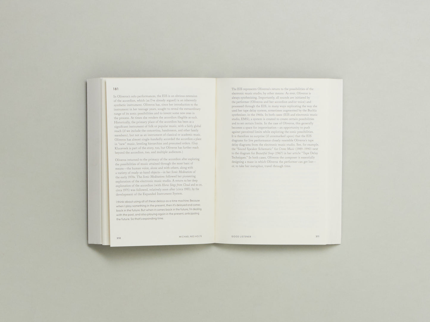 Michael Ned Holte, Good Listener: Meditations on Music and Pauline Oliveros