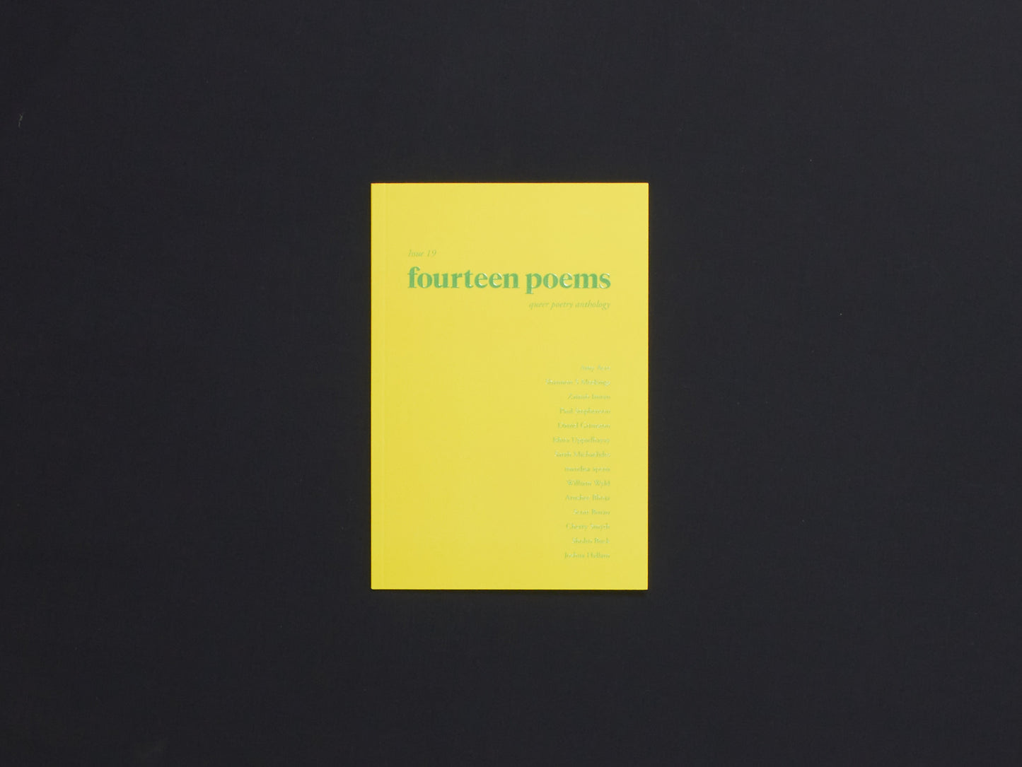 Fourteen Poems Issue 19