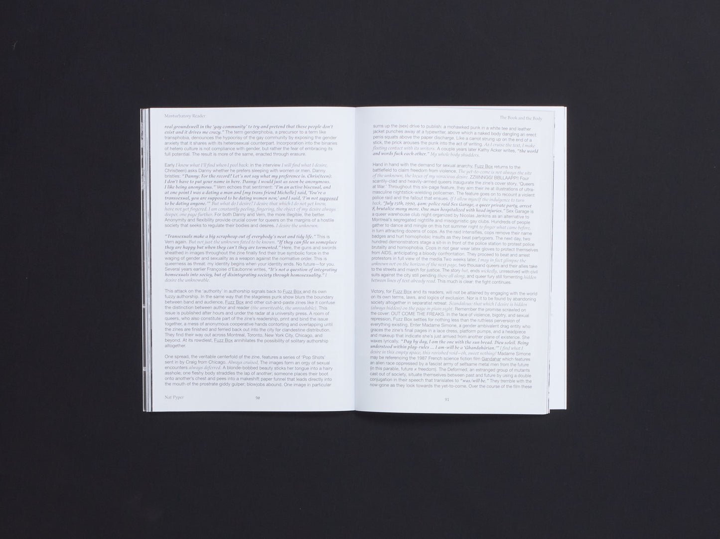 Masturbatory Reader, Reprint Edition