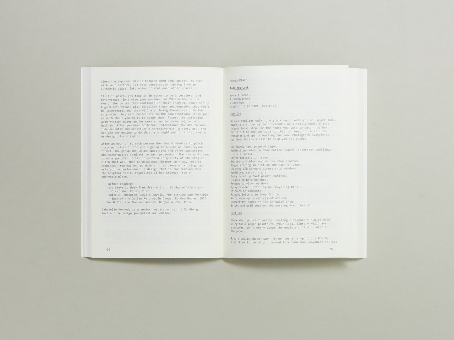 James Dyer, Nick Deakin (eds.), Ninety-Nine Graphic Design Workshops: The way we attend to things