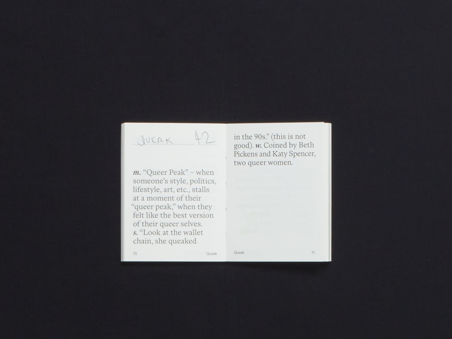 Paige Gratland, The Queers’ Vernacular (Slanguage)