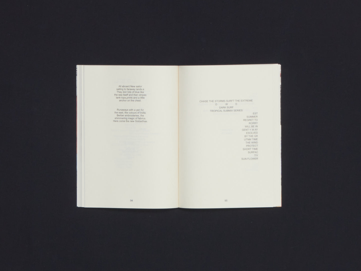 Shanzhai Lyric, Endless Garment