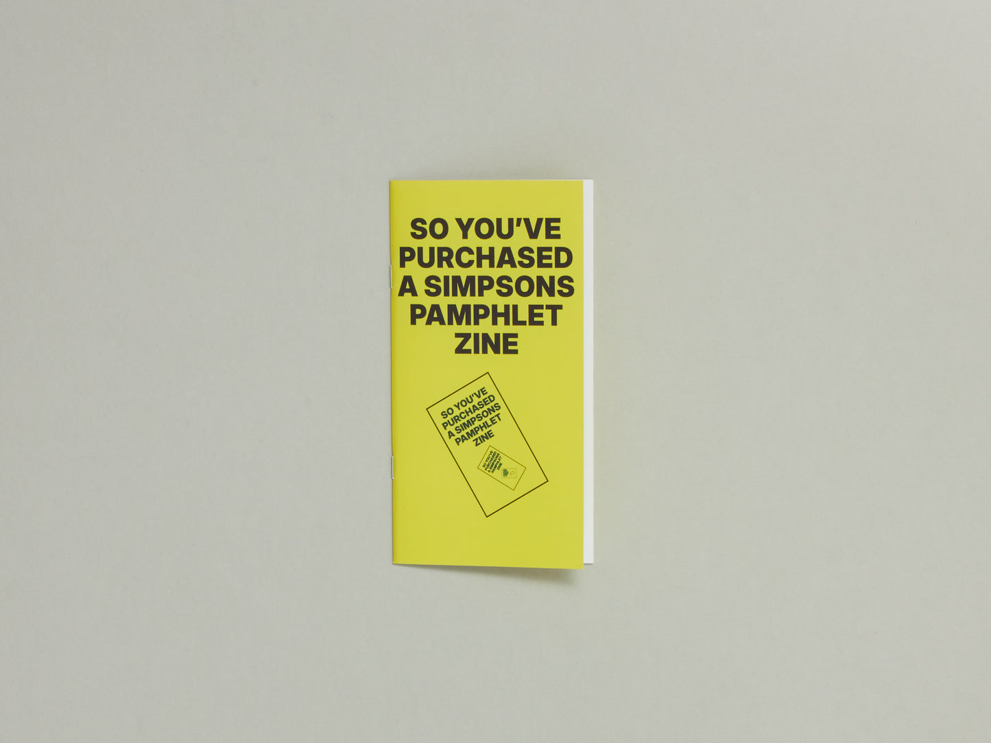 So You've Purchased A Simpsons Pamphlet Zine