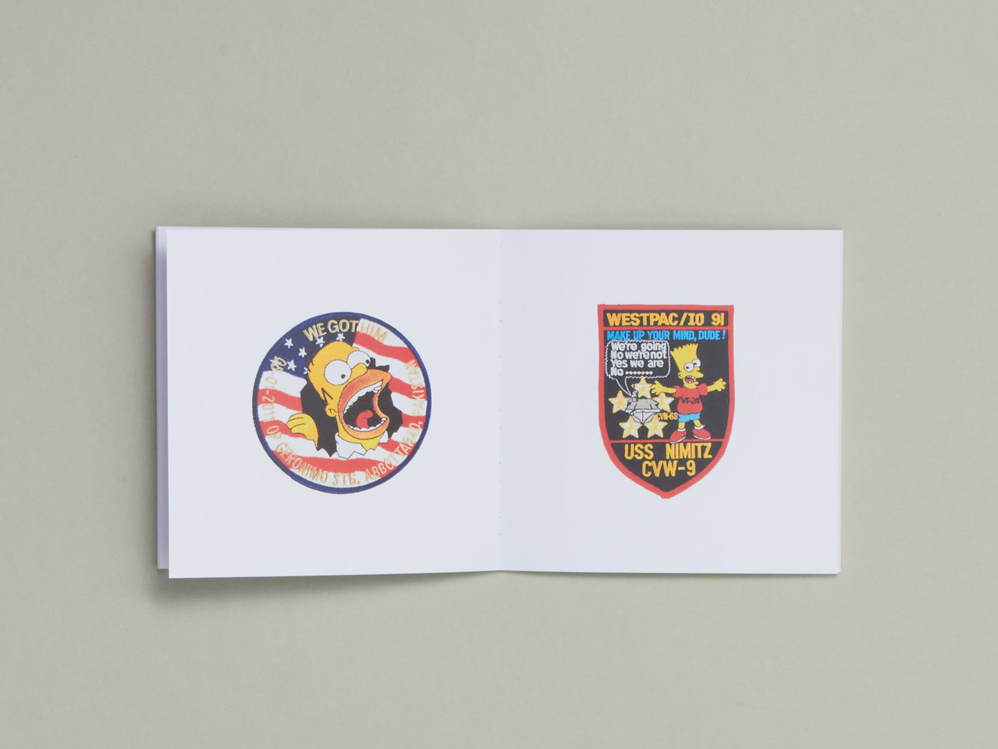 Bootleg Simpsons Patches from the Military & Scouting