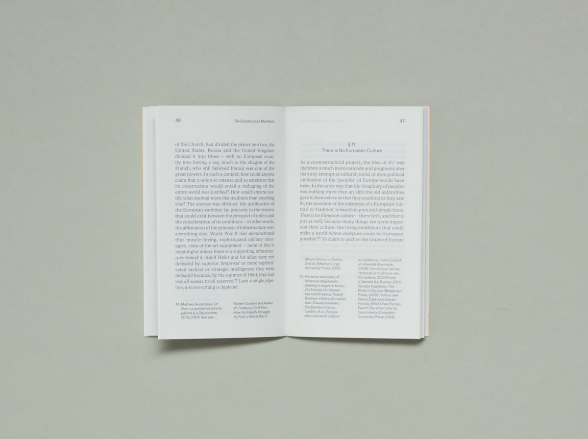 Laurent de Sutter, The Eurostructure Manifesto