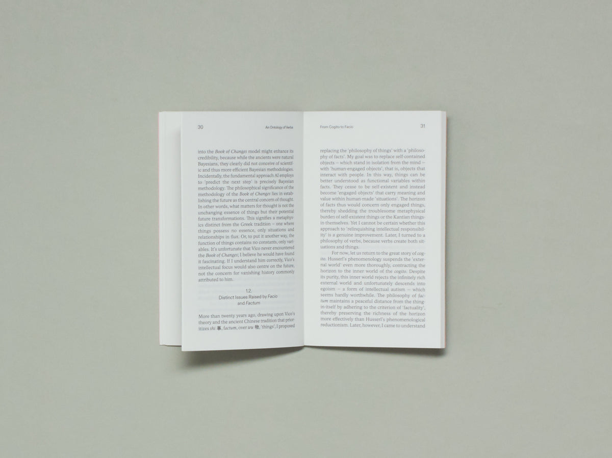 Zhao Tingyang, An Ontology of Verbs