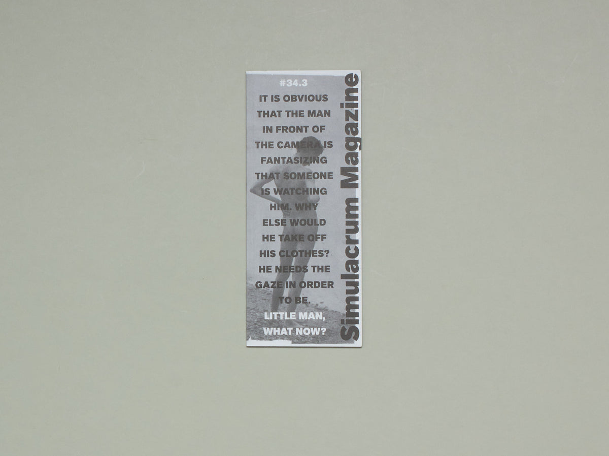 Simulacrum Magazine: Little man, what now?