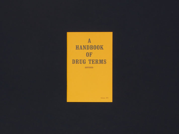 A Handbook of Drug Terms