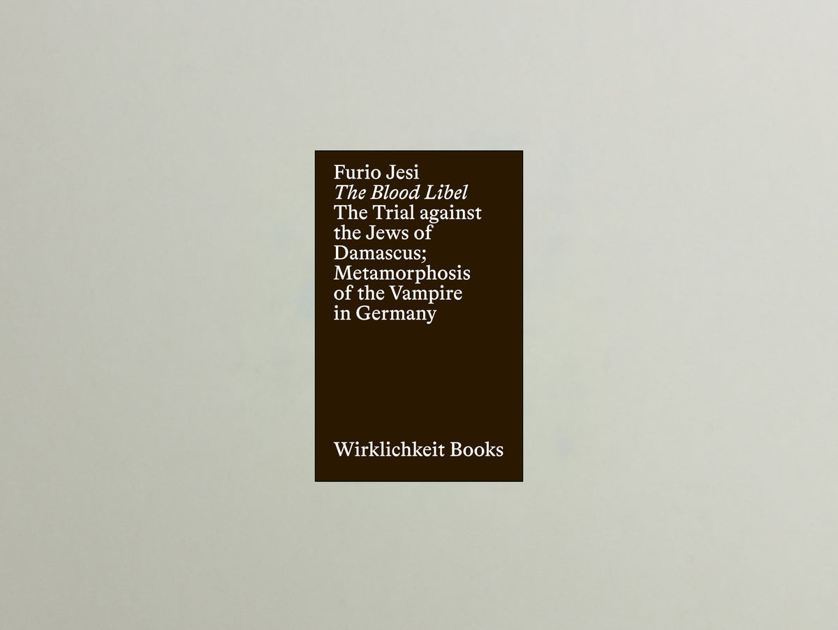 Furio Jesi, The Blood Libel