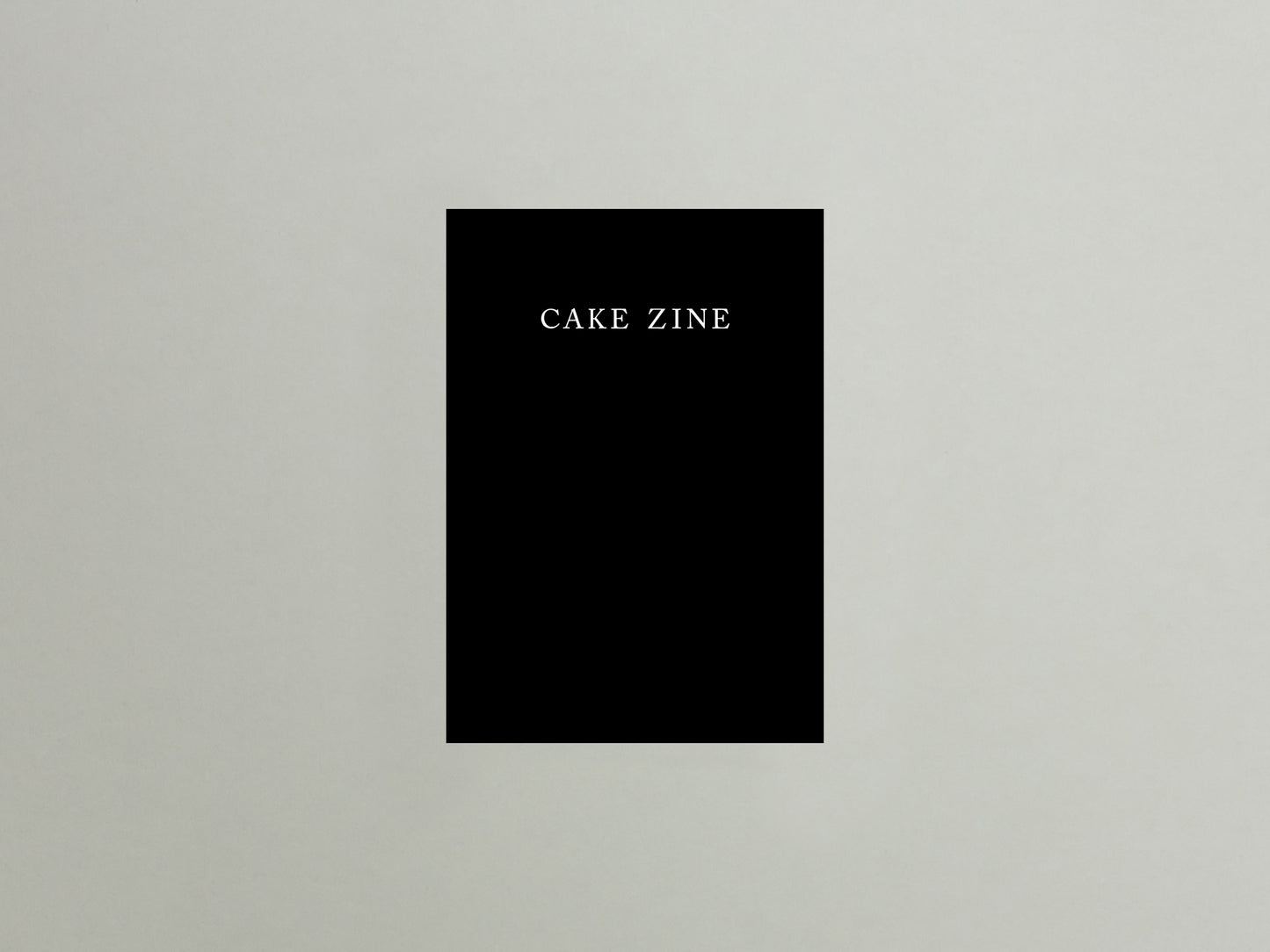 Cake Zine: Volume 8