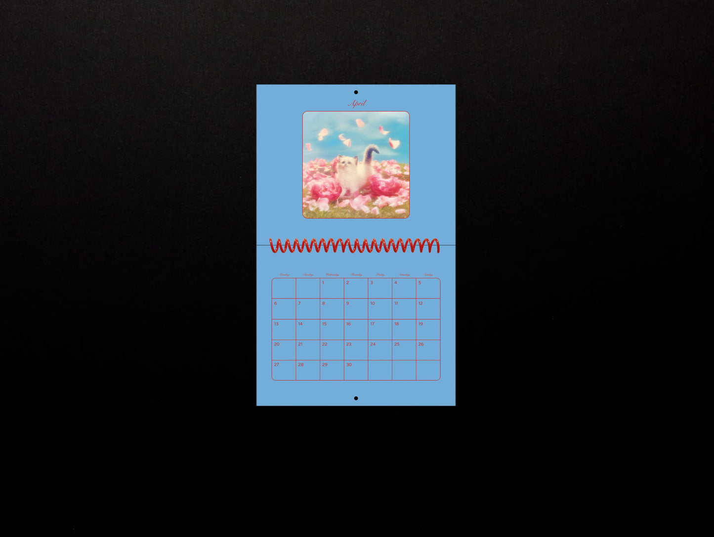 Jakub Gessler, Imogen Frost & Sara Kabiri, Pussycats Calendar 2026